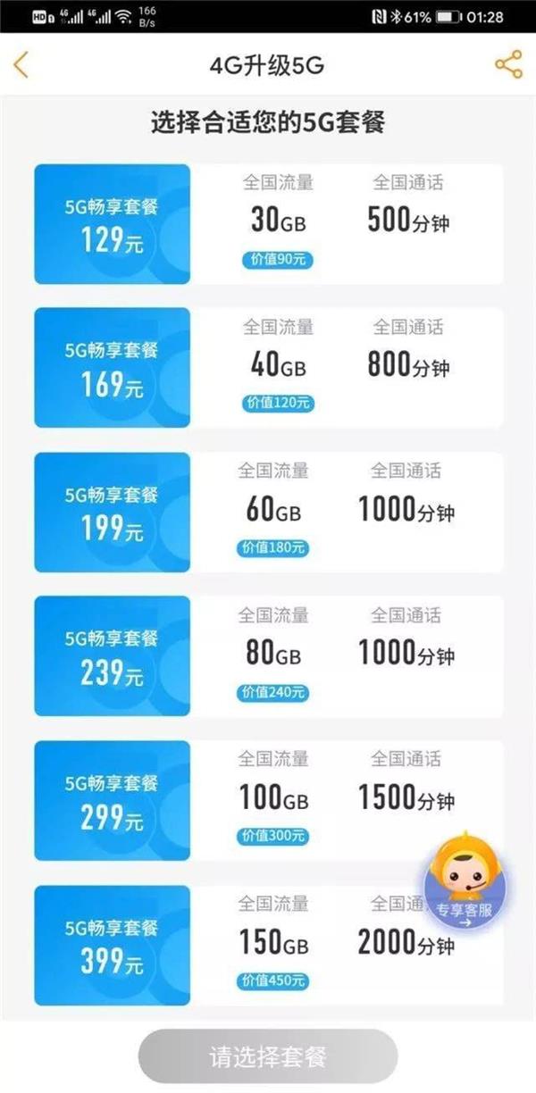 三大运营商5g套餐哪个最划算?