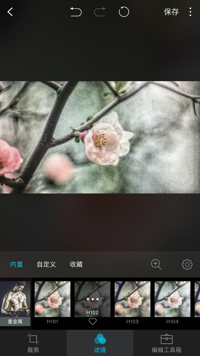 这款软件的滤镜比较多,可以简易改变照片的整体效果.
