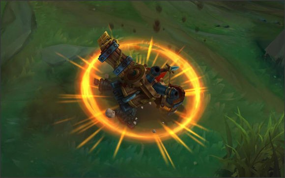 英雄联盟石头人无畏号皮肤有特效吗?