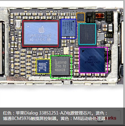 苹果6s充电ic位置图片图片