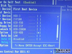 插好u盘开启盘,开机按f11,选usb hdd即可从u盘开启 但是我的没有啊 怎么从BIOS里设置啊
