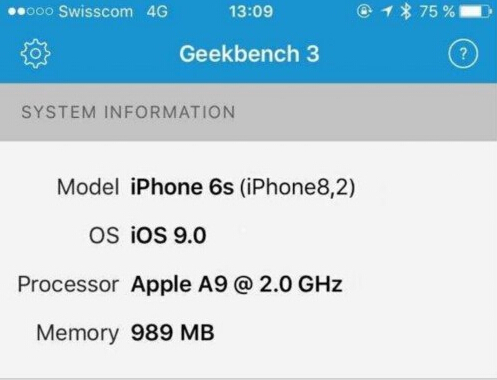 iPhone 6s运行内存仍是1GB?
