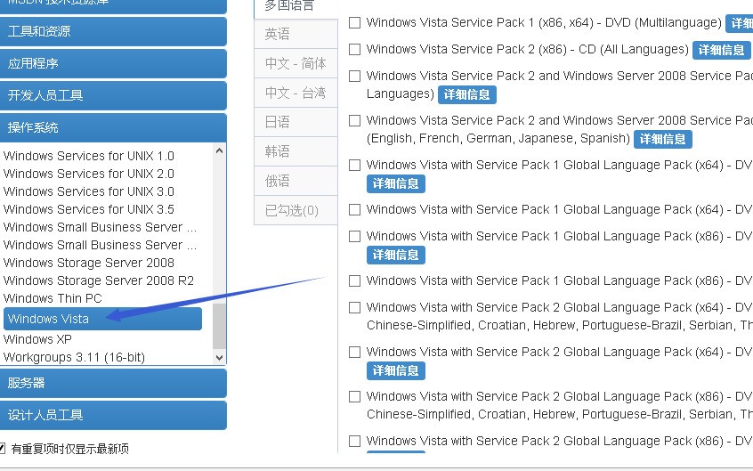 windows vista business版 谁有下载地址啊!要简体中文版的!