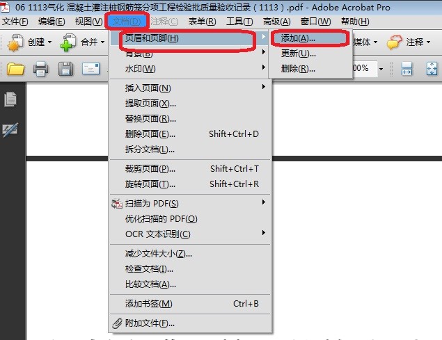 如何在PDF格式文件中插入三位数页码,例如001开始。在线等!