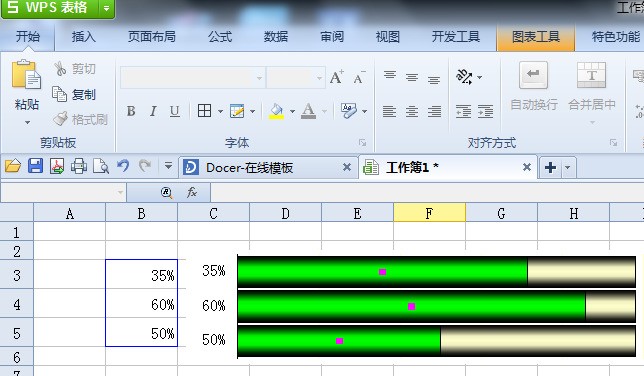 wps制作条形图图片