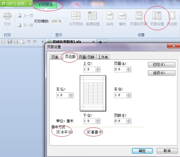 WPS表格打印时为何没有表格显示