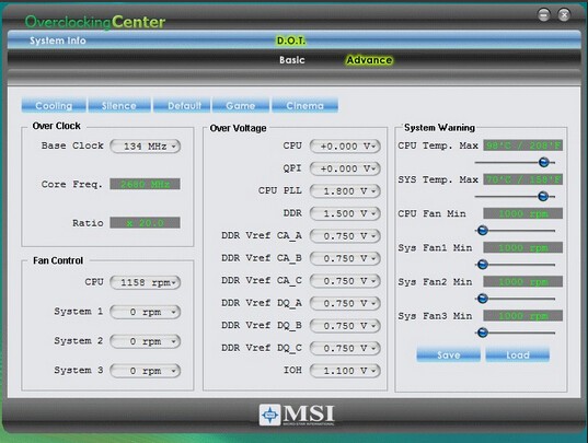 MSI微星主板OverClocking Center超频工具肿么用