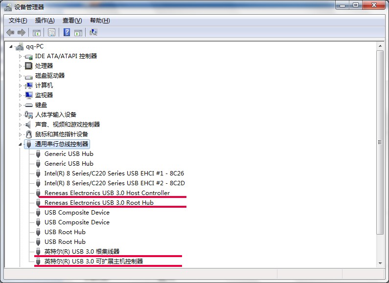 求救!!!USB3.0的移动硬盘接USB3.0的接口读不出,但接2.0的接口可以读出来!