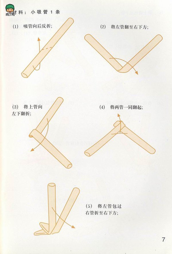 星星的折法 塑料管图片