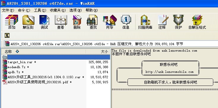 深入解析联想A820T固件