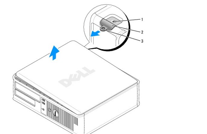 怎么打开dell optiplex 330机箱?