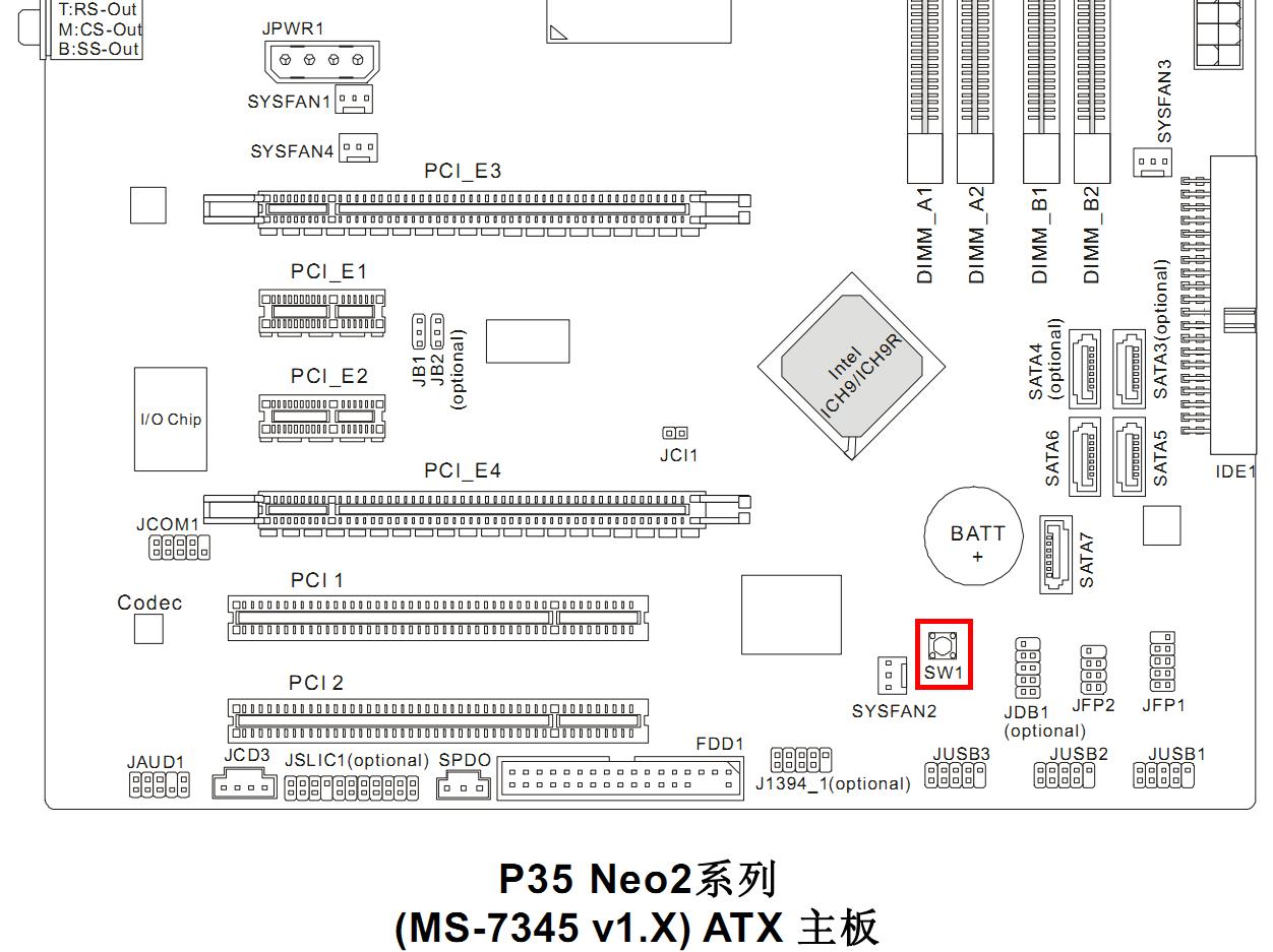 微星p35 neo2-fr主板bios乱了怎么处理