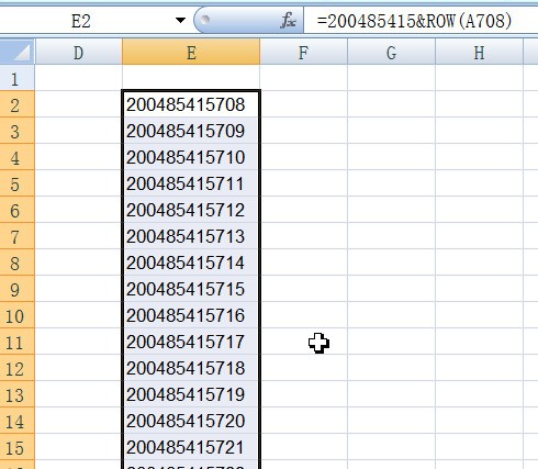 excel表格中怎么设置长串数字,使其递增