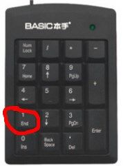 键盘上numpad是那个键?