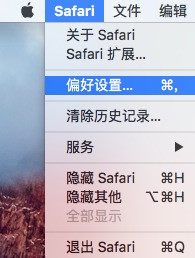 mac macbook Safari设置