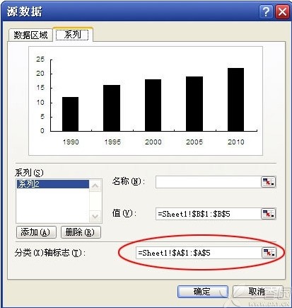 用excel画图怎么修改横坐标的数值