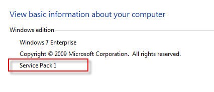Windows update显示Windows7 service pack1成功,计算机无显示