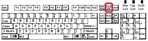 联想台式电脑键盘scrlk键