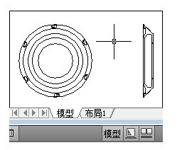 CAD布局出图有图框的肿么在模型没有的肿么转啊