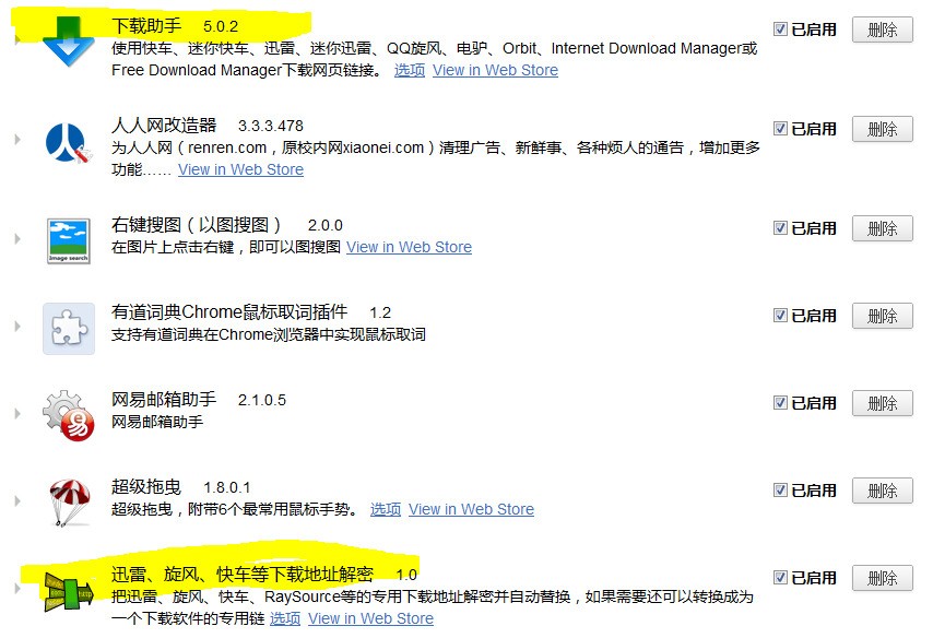 为什么我安装的谷歌浏览器安装迅雷插件后用不