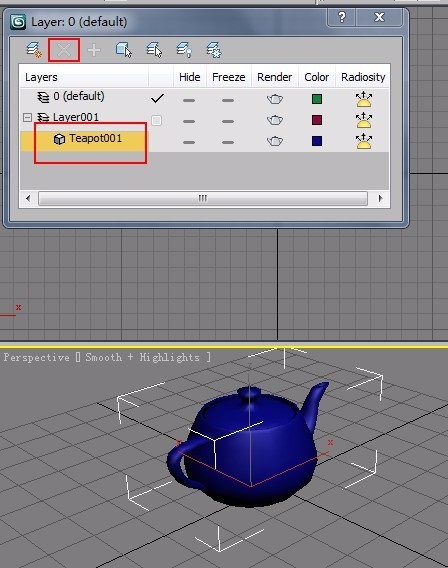 3dmax 层管理器肿么删掉不要的图层啊 删除键处于灰色状态 求高手相助