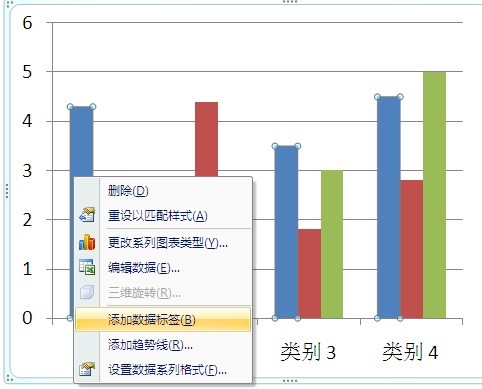 怎么让ppt柱形图显示数值