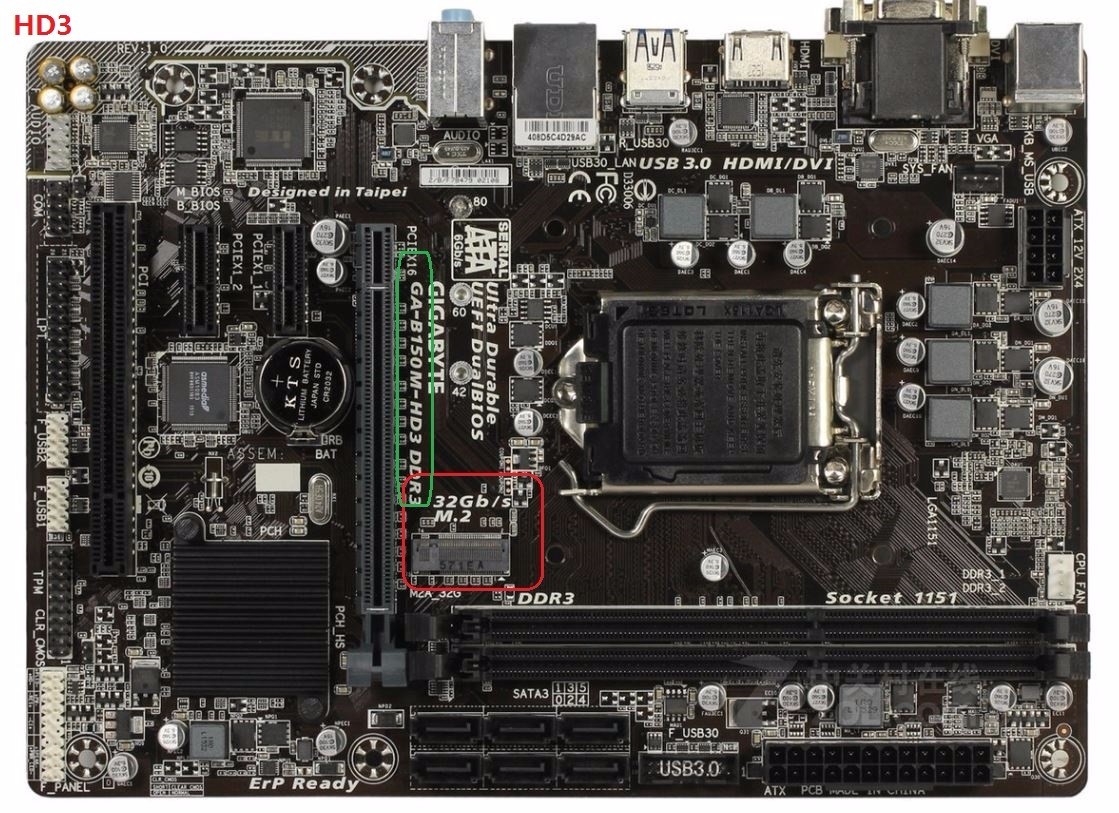 技嘉b150hd3支持nvme图片