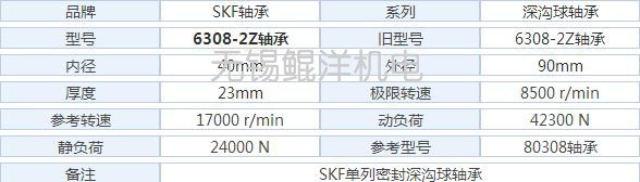 SKF Explorer 6308-2RS1/C3是什么意思? 具体每个字母的涵义是什么?