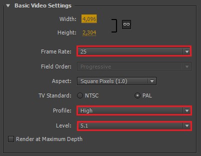 请问premiere CS6肿么输出4K清晰度的视频?