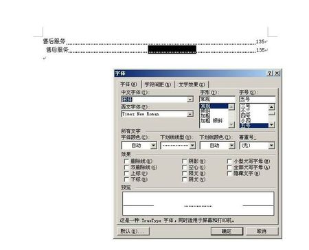 word中目录的点符号肿么加上去?