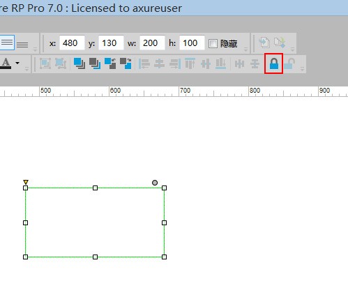 axure肿么限制元素不动