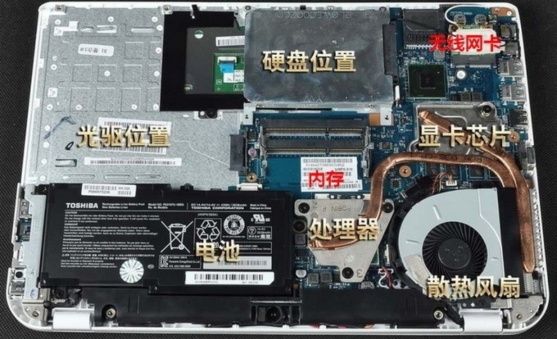 联想笔记本cpu硬盘的位置在哪