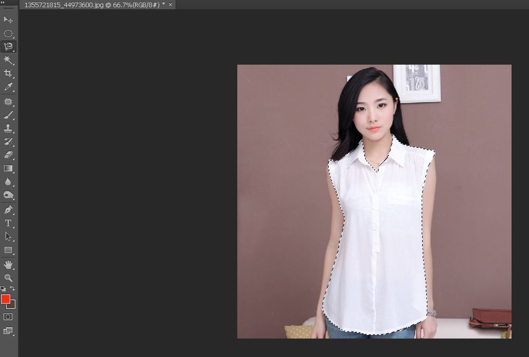 ps怎么将图案p到衣服上