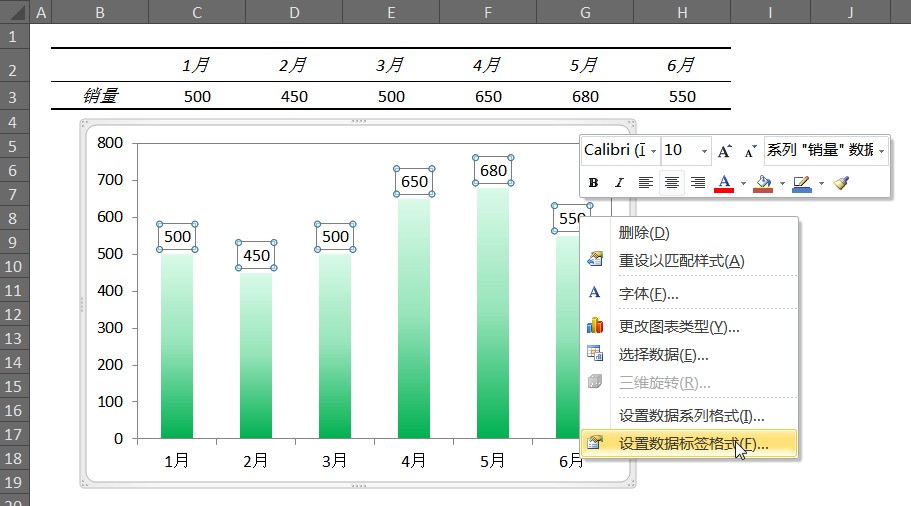 excel 数据系列格式 在哪里