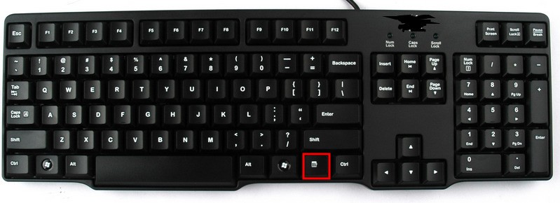 鼠标右键坏了,键盘上有什么键能够临时代替?