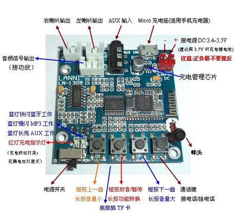 问一款音响内置主板,以前的坏掉了,修不好,需要换新的。