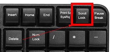 笔记本里的Scroll Lock键在哪?
