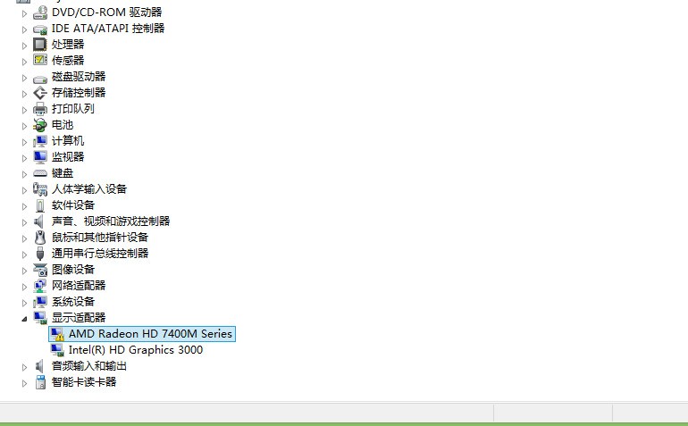 AMD Radeon HD 7400M Series 这个显卡为何驱动不上哪个大哥帮帮忙