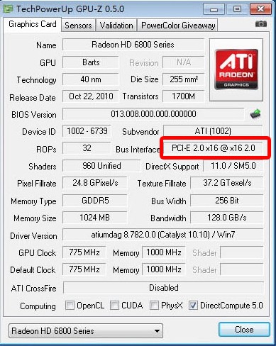 显卡是用GPU-z 看显示是PCI 但我能使用PCI-e X 16 的吗?