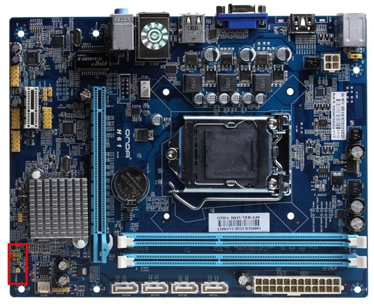 开启线怎么插昂达h61主板上的急