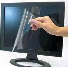 电脑显示器屏幕問題,显示器买回来的时候上面有贴膜吗?