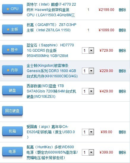 听说E3 1230 V2这U不错,求推荐个游戏配置,主板要好的B75,或者Z77 我想以后SSD。 还是I74770配Z87?