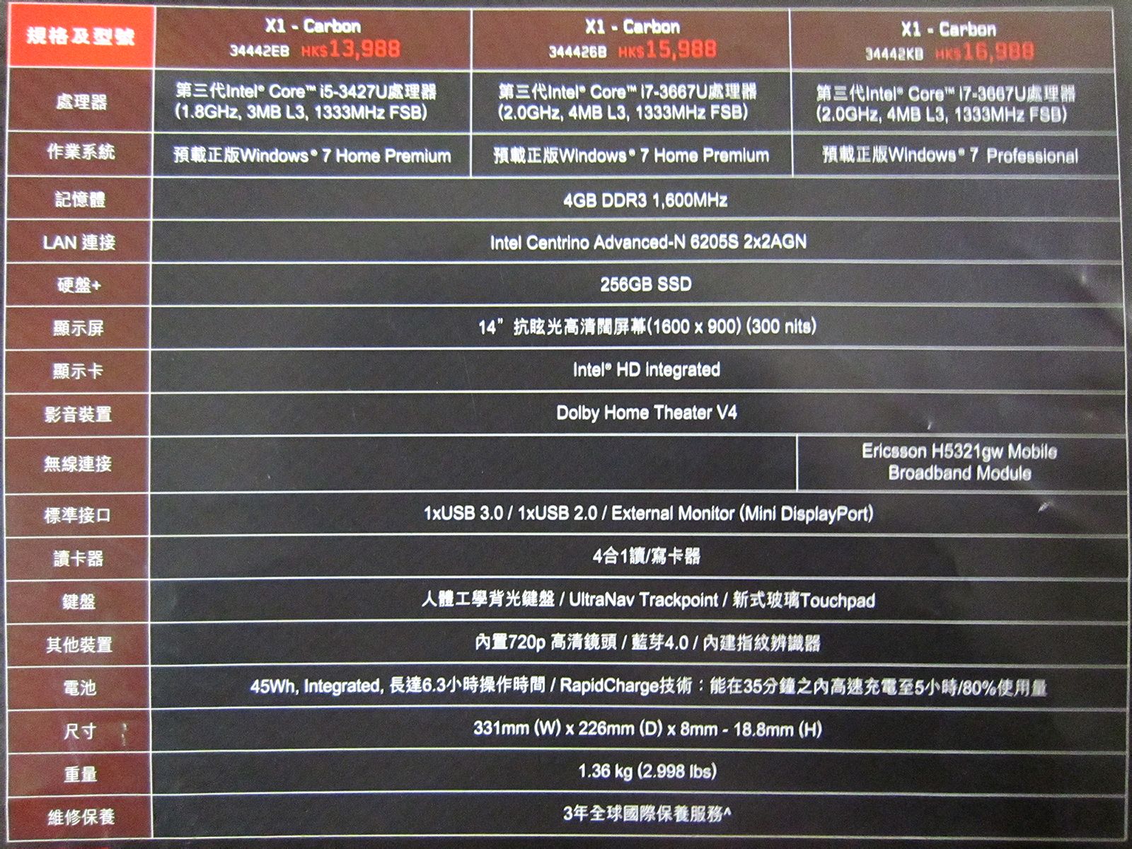 想买入thinkpad x1 carbon 国内买好还是香港好?