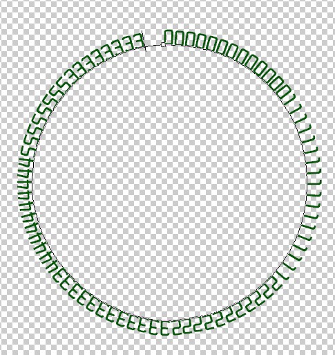 ps制作印章里的圆弧形文字怎么弄