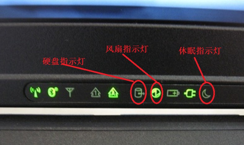 笔记本电脑指示灯图片