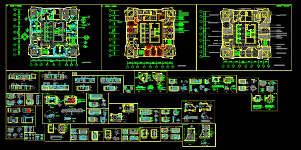 cad一整套施工图有哪些