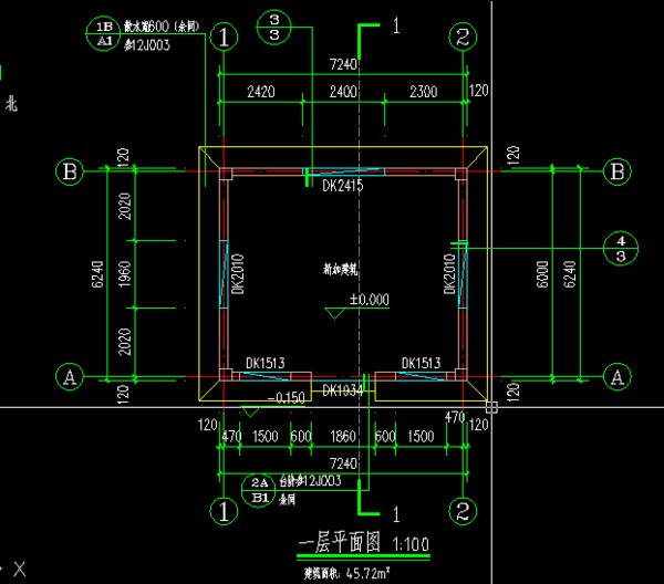 画CAD立面图，斜墙体立面肿么画？是根据投影长度，还是实际墙体长度。