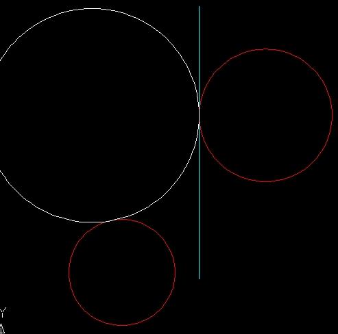 在CAD两个圆之间怎么画过渡圆弧