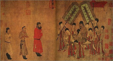 唐代画家阎立本的来自《步辇图》记录了什么这一重大历史事件