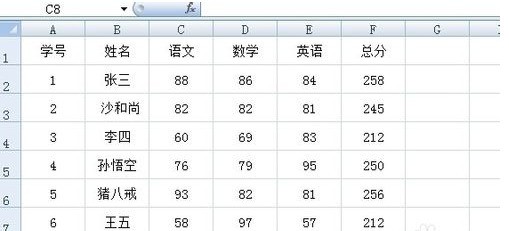 excel高级筛选后只显示第一行。利用高级筛选功能筛选出语文、数学、英语之中任一门课的成绩大于等于80的